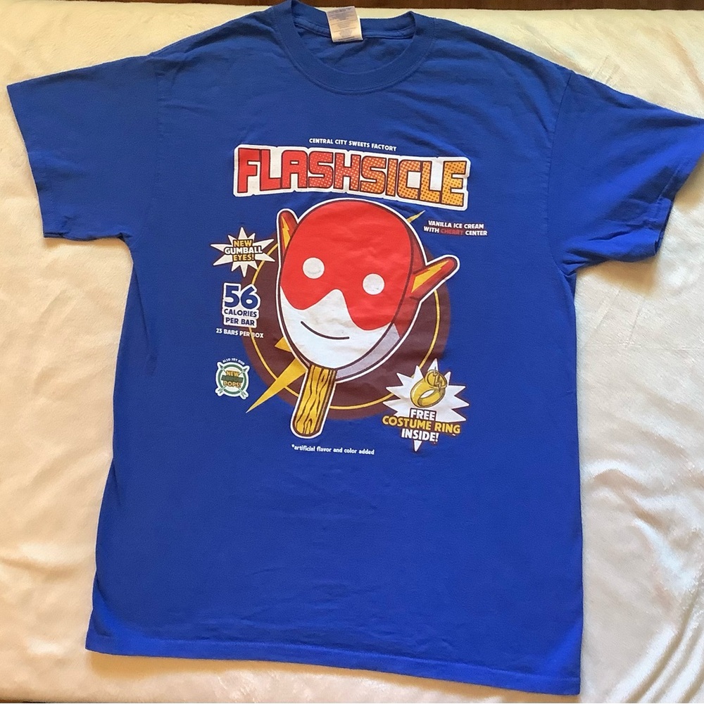 DC Comics The Flash Flashsicle TShirt Adult Size Med